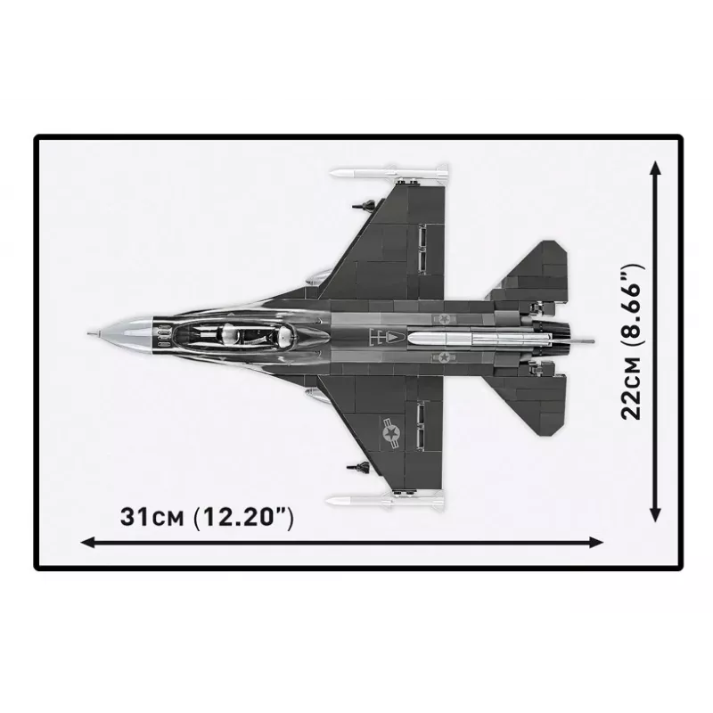 Konstruktoru komplekts Cobi F-16D Fighting Falcon, 436 gab., mērogs nav norādīts