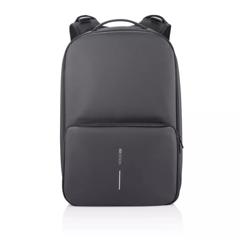 Mugursoma XDDESIGN FLEX GYM BAG — 24 L, piemērota 15,6 collu / 39,6 cm planšetei / piezīmjdatoram, polsterētas regulējamas plecu siksnas, melna