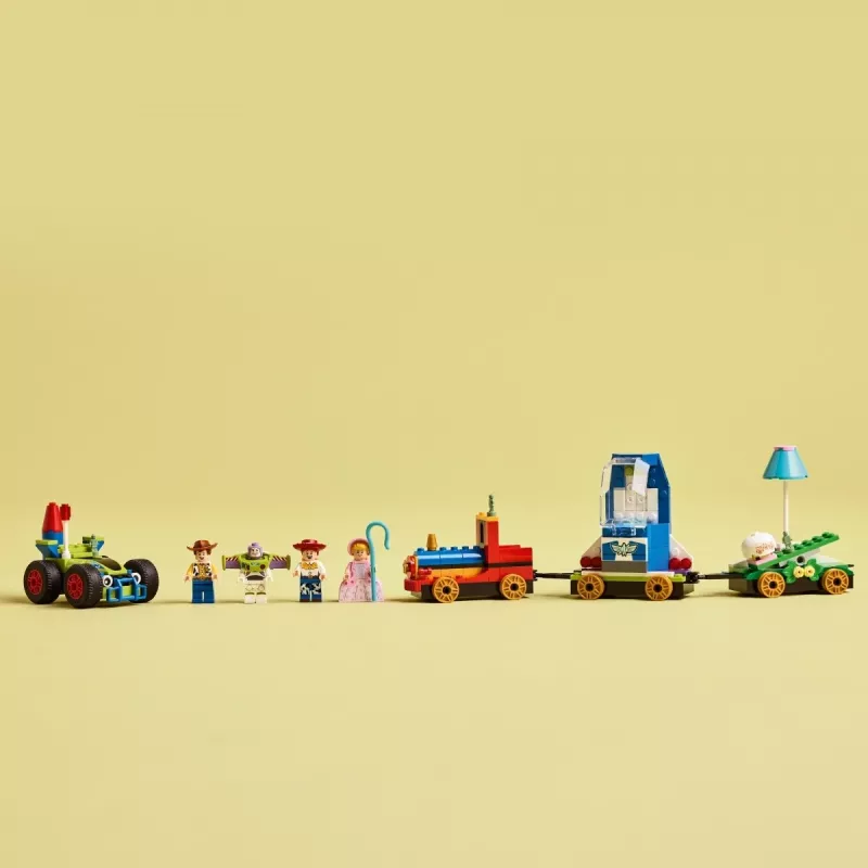 LEGO Disney Toy Story Celebration Train and RC Car komplekts 43264 — 206 detaļas, 4 mini figūriņas, vecumam 4+