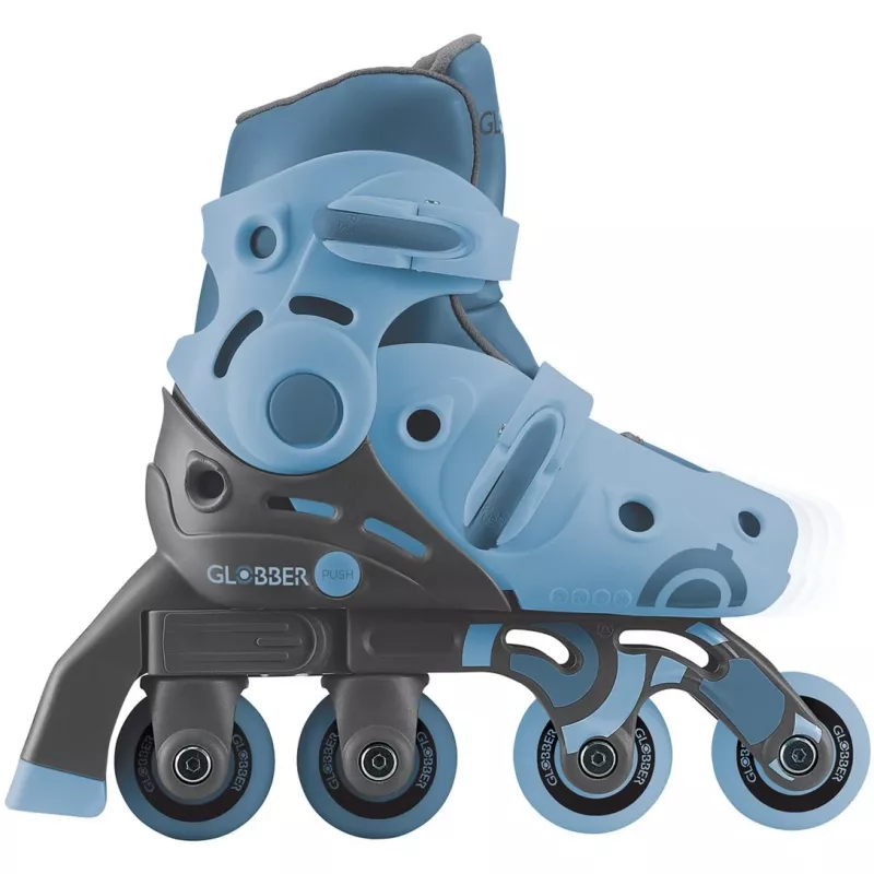 Iekšpuses skrituļslidas GLOBBER Learning Skates 2 in 1 izmērs 26-29 zilas