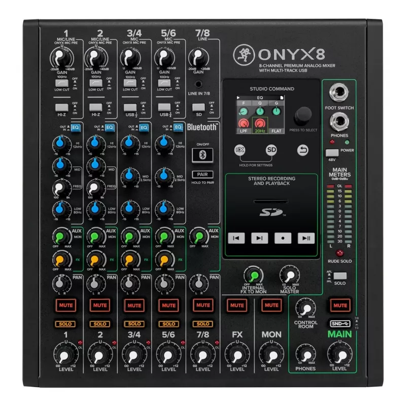 Mackie Onyx 8 - analogais mikseris ar USB