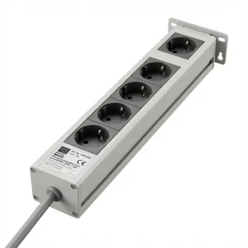 Rittal 19 collu strāvas sadalītājs ar pārsprieguma filtru, 5 rozetes, 230V/16A, 2m (7240230)