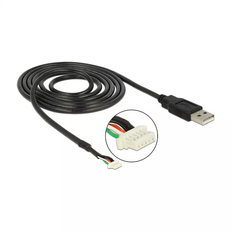 USB 2.0 A vīr. / 5 kontaktu V5 1,5 m kameras kabelis DeLOCK 95985