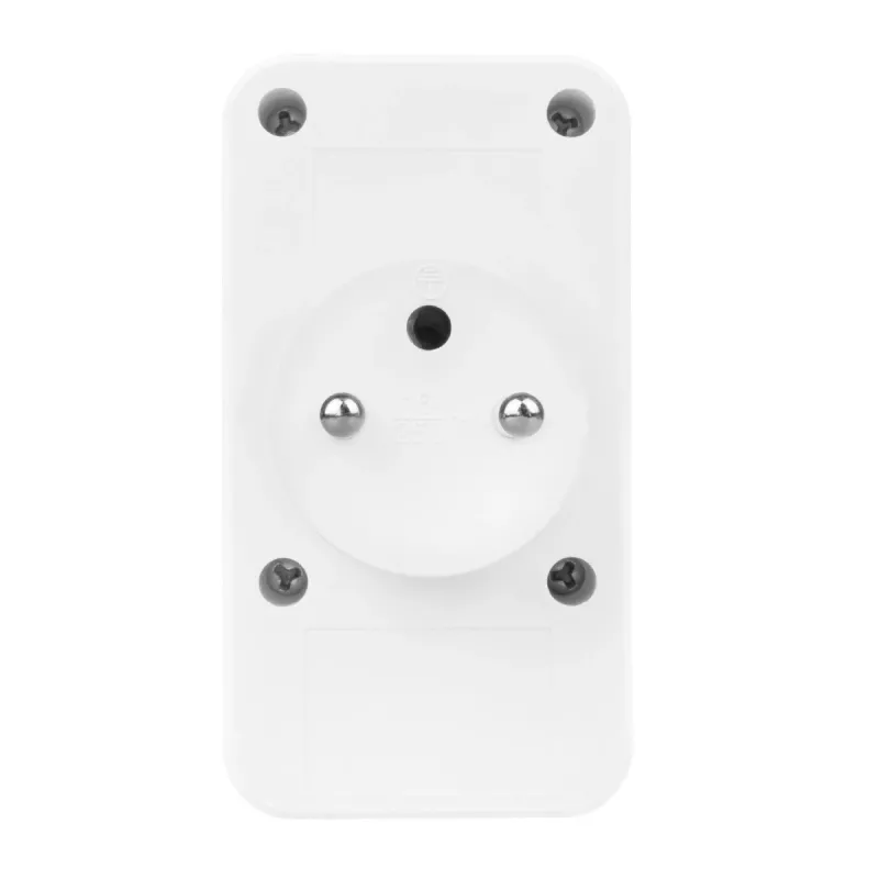 Strāvas sadalītājs MACLEAN MCE249 F/W — 2x elektrotīkla rozetes (16A + 6A) un 4x USB (2x A, 2x C PD 20W)