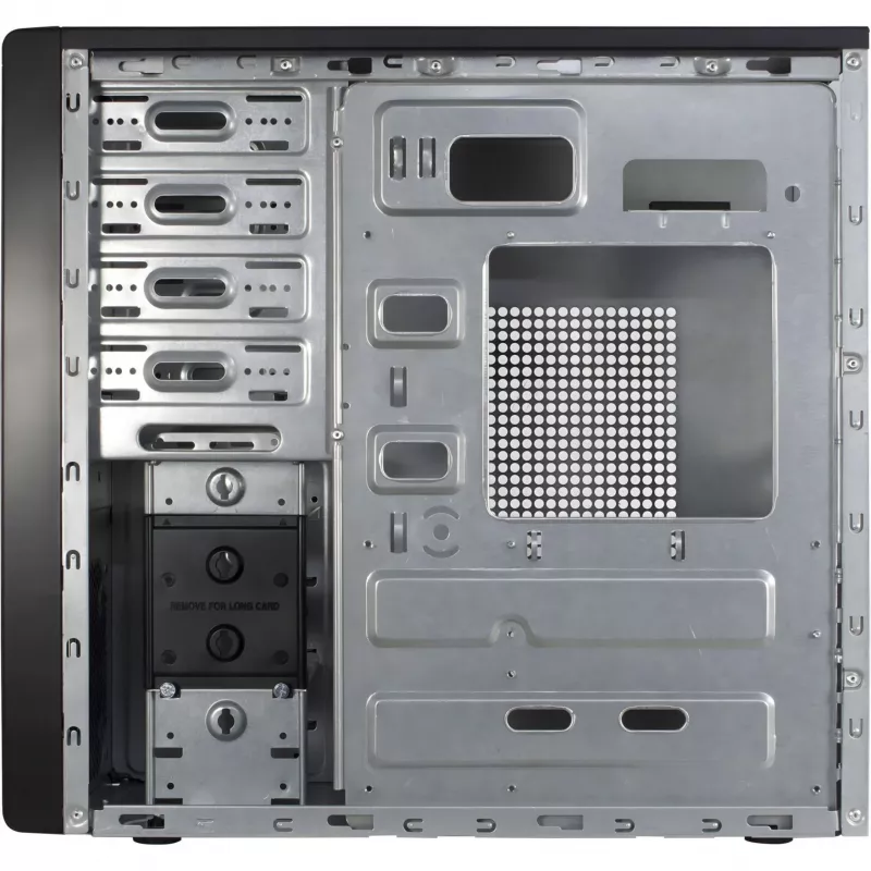Datora korpuss Inter-Tech ATX IT-8862 Plaid, melnā krāsā