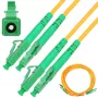 Patchcord Extralink LC/APC–LC/APC vienmoda dupleksais 9/125 µm G.657.A1 5 m