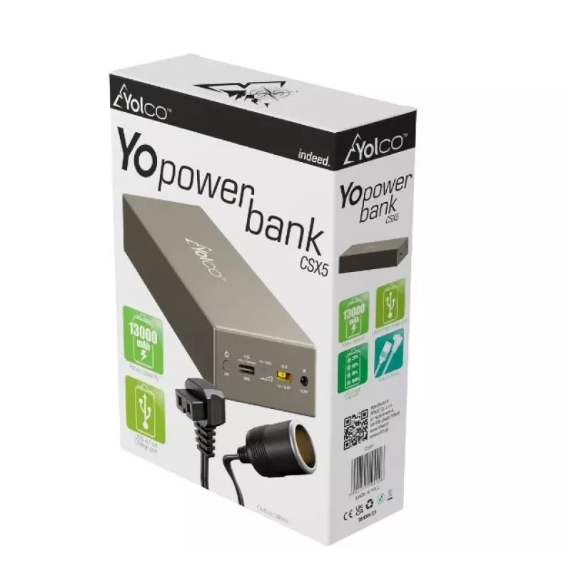 Portable power bank Yolco CSX5 — external battery CSX5