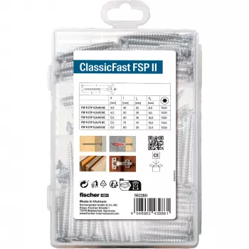 Pašurbjošas dobās skrūves FISCHER ClassicFast SK TG TX 4.0–6.0, 110 gab.