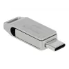 DELOCK USB zibatmiņa 128 GB USB-C Type-A grozāmais modelis