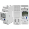 Qoltec 50882 Vienfāzes elektroniskais enerģijas patēriņa skaitītājs DIN sliedei | Wi-Fi | TUYA | 230V | LCD