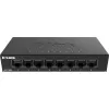 D-Link DGS-108GL nevadāms Gigabit Ethernet (10/100/1000) melns