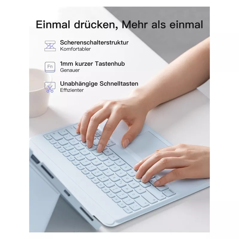 Tastatūra Inateck KB04118_BLUE iPad Air 6 Pro 12 13