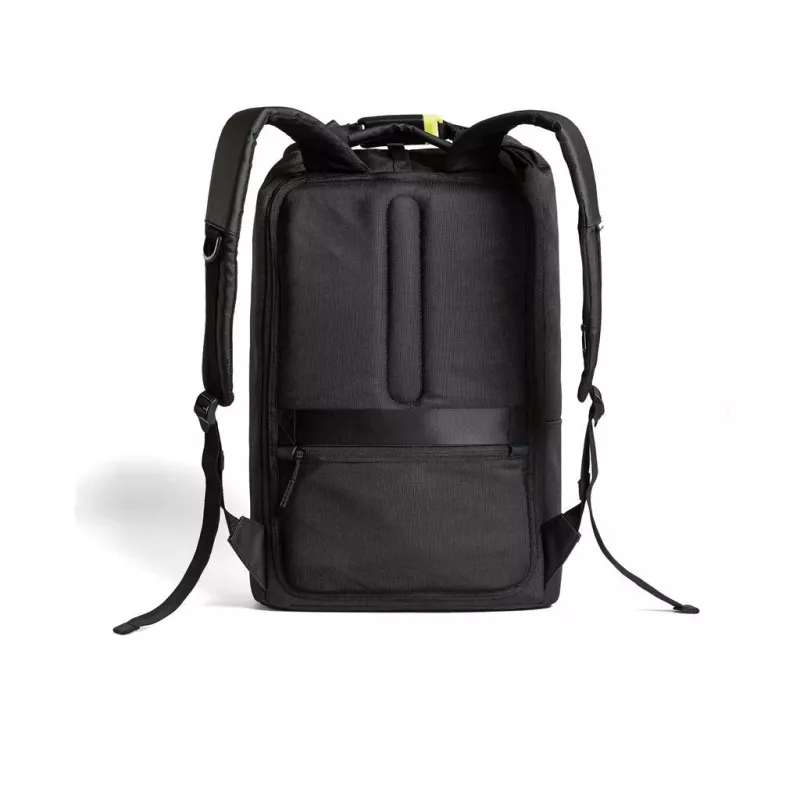 Mugursoma XDDESIGN Urban Lite Melna — 21 L (paplašināma līdz 27 L), nodalījums 15,6 collu klēpjdatoram, ūdensnecaurlaidīga, ratiņu siksna