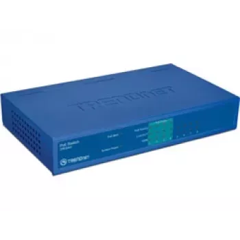 TRENDnet TPE-S44 - slēdzis - 4 x 10/100 (PoE) + 4 x 10/100