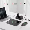 Strāvas sadalītājs MACLEAN MCE388 B — 2 maiņstrāvas rozetes, 3×USB A, 110–120V 50/60Hz, 2500W, 3 m kabelis, melns