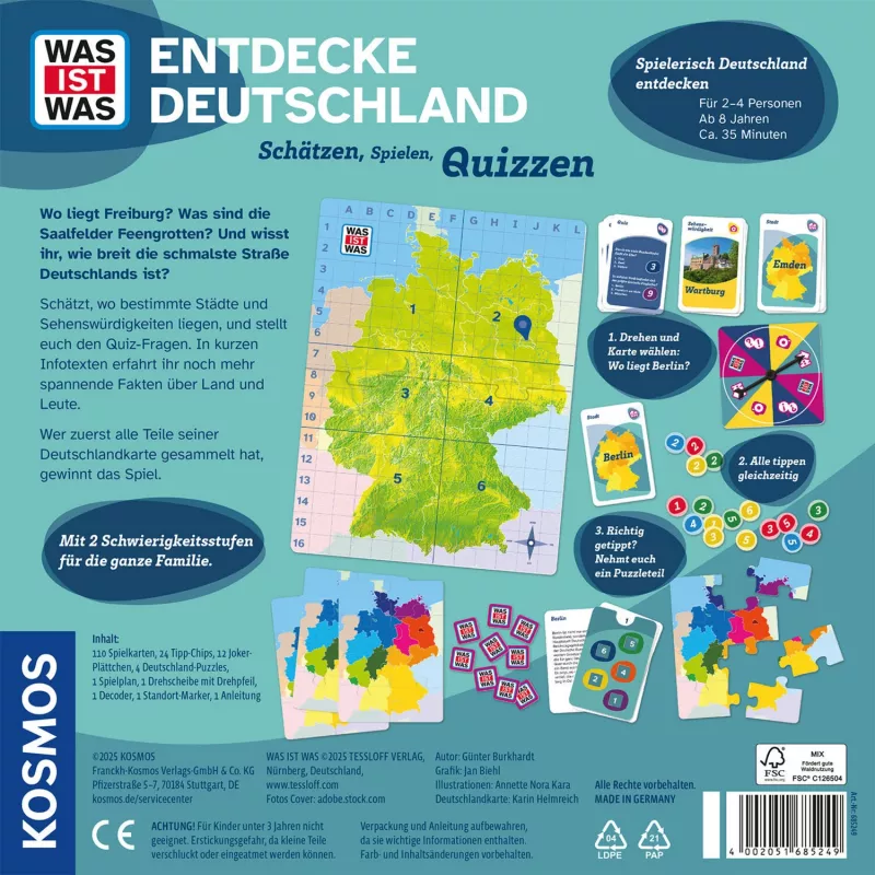 WAS IST WAS - Entdecke Germany, galda spēle