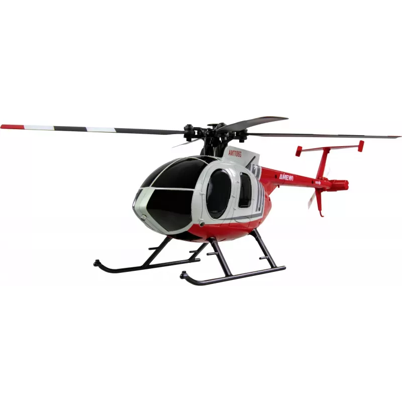 Amewi RC Helicopter MD500 Li-Po akumulators 350mAh sudraba/sarkans (25354)