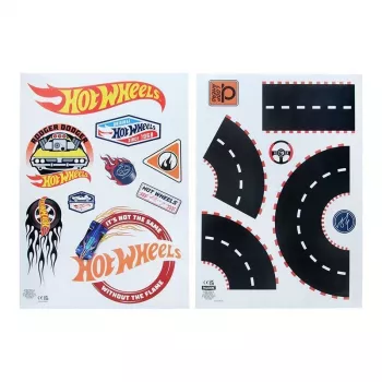Sienas uzlīmes Paladone Hot Wheels Personalisation PP13745HW — dekoratīvas pašlīmējošas uzlīmes bērnu istabām