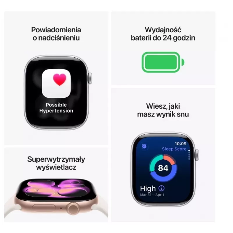 Viedpulkstenis Apple Watch Series 11 GPS + Cellular 42mm Slate Titanium korpuss Black Sport siksniņa M/L