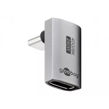 Goobay USB-C vertikālais 90° īsais USB4 adapteris (74442)