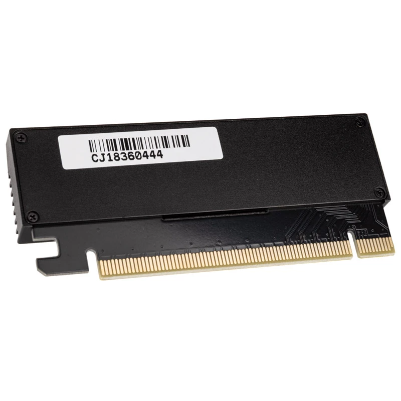 M.2 PCIe x4 adapteris ar dzesētāju SILVERSTONE SST-ECM23 — M.2 NVMe uz PCIe x4 (ar aktīvo dzesēšanu)