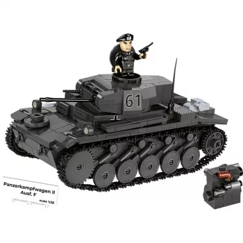 Būvkomplekts Cobi Panzerkampfwagen II Ausf. F — 813 gab., melns, vecumam 9+