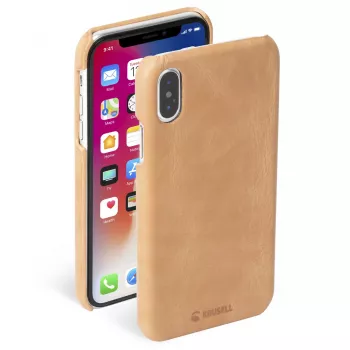 Viedtālruņa vāciņš Krusell Sunne Apple iPhone XS — vintage nude