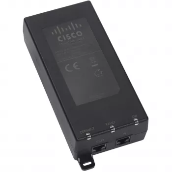 Cisco AIR-PWRINJ6= PoE barošanas injektors (IEEE 802.3at) Aironet piekļuves punktiem, 25 W, Gigabit Ethernet, melns