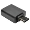 Eaton Tripp Lite Series USB 3.1 Gen 1.5 Adapter USB-C uz USB Type A M/F 5 Gbps planšetdatoram viedtālrunim - USB adapteris - USB Type A (W) uz 24 kontaktu USB-C (M) - USB 3.1 - Melns (U428-000-F)