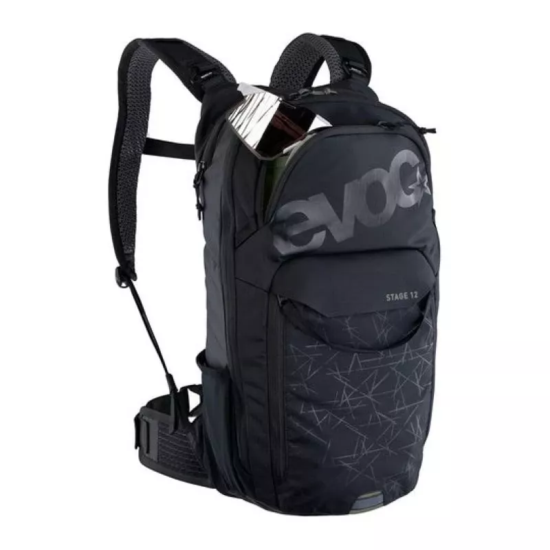 Velosporta mugursoma EVOC Stage Melns Nylon 12L 2L hidratācija