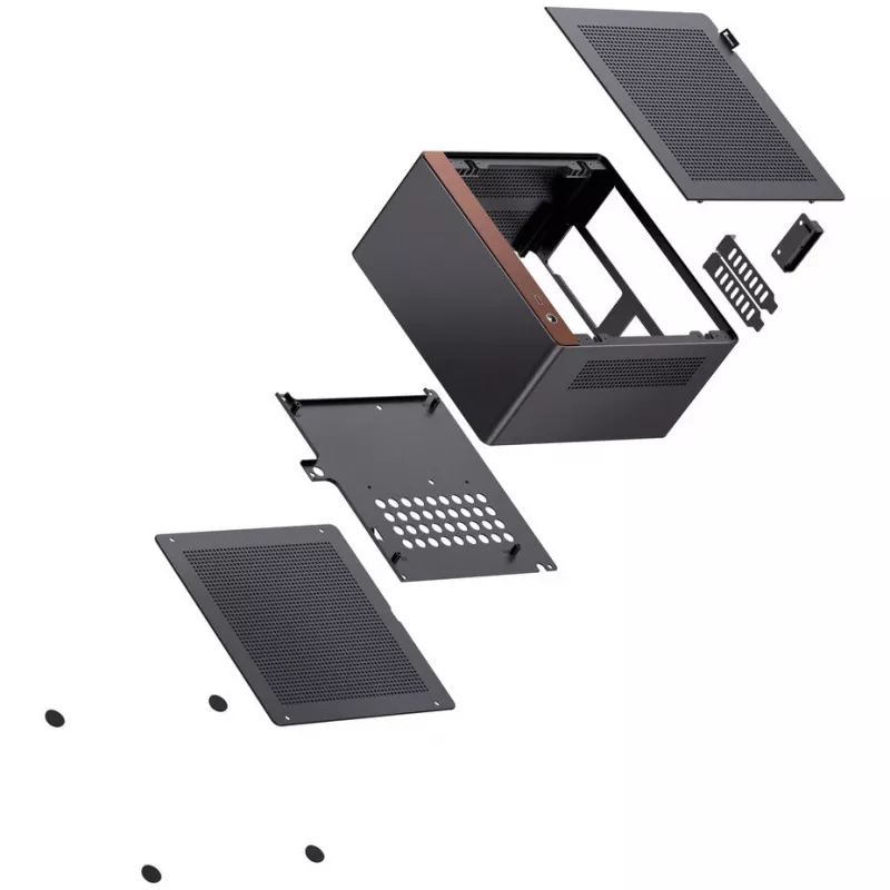 Jonsbo NV10 gab. Enclosure, Mini-Enclosure, ITX - Melns