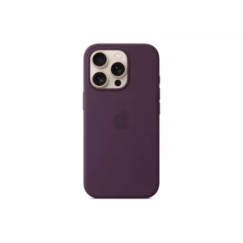 Apple iPhone 16 Pro Silikona maciņš ar MagSafe - Plūmju krāsa