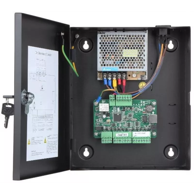 Piekļuves kontrolieris Hikvision DS-K2801 melns 237x285x69mm
