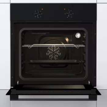 Gorenje cepeškrāsns | BO6615E01B | 60 L | Elektriskā | EnamelClean | Spiedpogas | Augstums 59,5 cm | Platums 59,5 cm | Melna