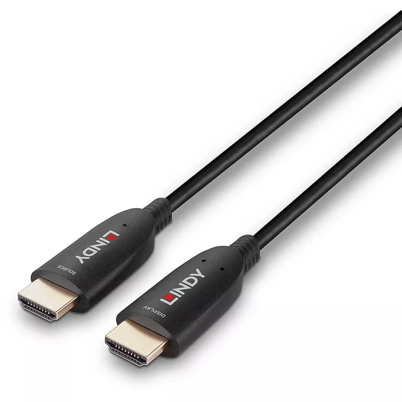 Lindy 20 m optiskās šķiedras hibrīda HDMI 8K60 kabelis