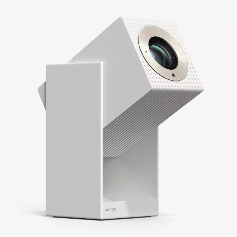 Projektors WANBO Cube 2 Pro 500 ANSI Android TV 11 — kompakts viedais mājas projektors, balts