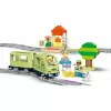 Rotaļu vilciena komplekts LEGO DUPLO Interaktīvais piedzīvojumu dzelzceļš 10427, 57 gab., 2 mini figūriņas, vecumam 2+