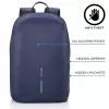 Ikdienas mugursoma XDDESIGN Bobby Soft ar 15,6 collu klēpjdatora nodalījumu, 16 l, tumši zila, PET