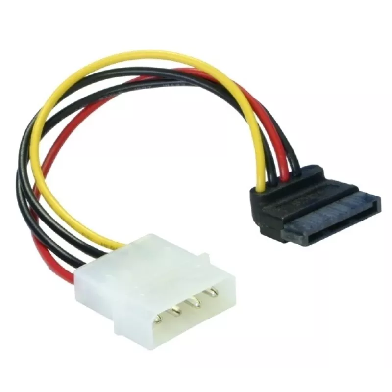 Barošanas kabelis SATA HDD 4‑pin vīrišķais leņķveida DeLOCK 60101