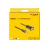 Adapteris USB 2.0 Type-A uz seriālo RS-232 D-Sub 9 pin tēviņu DeLOCK 62646