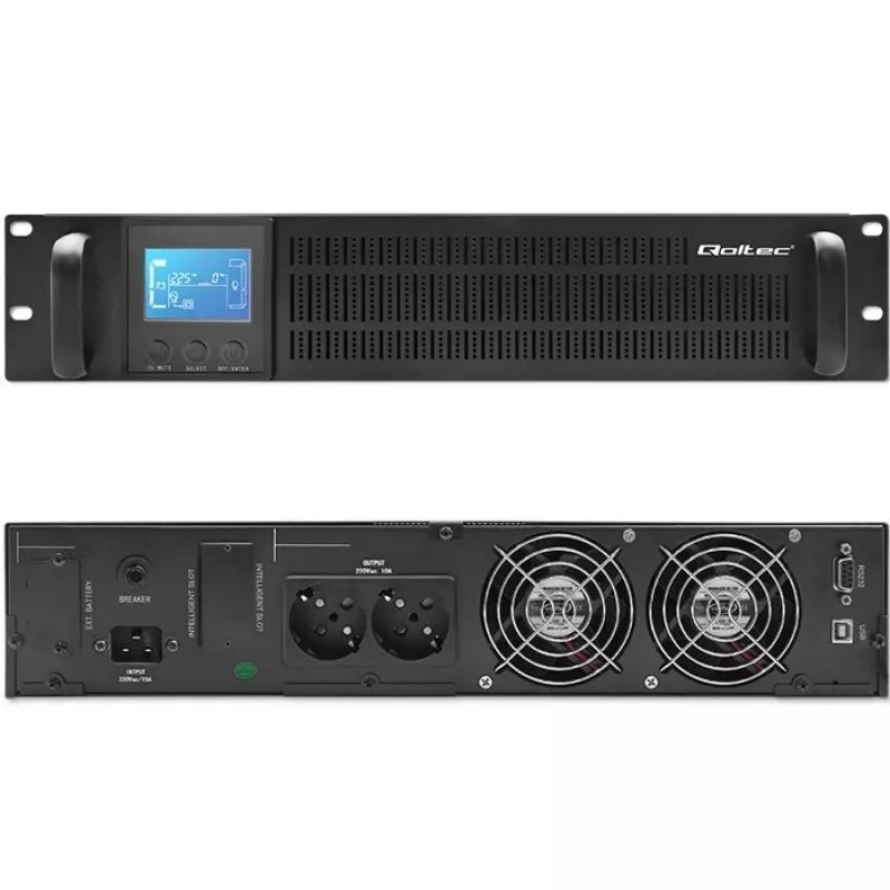 UPS QOLTEC 53946 Line Interactive 2 kVA nepārtrauktās barošanas avots