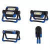 Darba gaisma RealPower 463617 prožektors, LED 10 W, 2 spuldzes, baterija AA, IPX2, melna