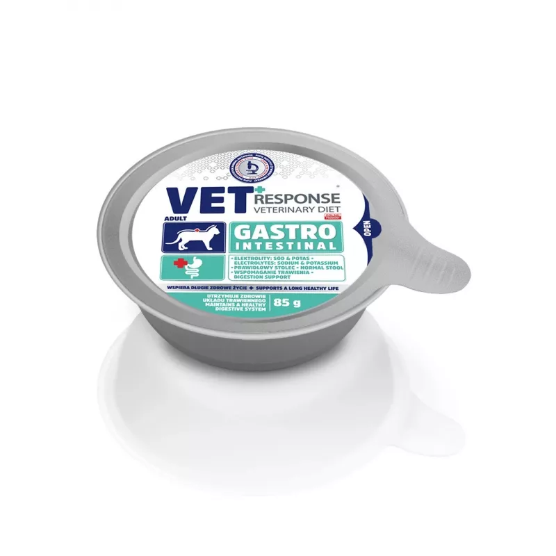 VET RESPONSE Gastrointestinal - mitrā kaķu barība - 4x85g