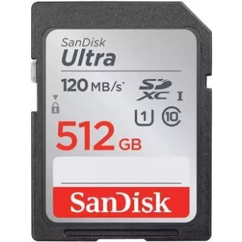 SanDisk Ultra - zibatmiņas karte - 512GB - UHS-I U1 / Class10 - SDXC UHS-I (SDSDUN4-512G-GN6IN)