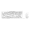 CHERRY Stream Desktop tastatūra ar peli biroja lietošanai RF bezvadu QWERTZ vācu valoda balta