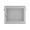 19 inch 9U 600x450 pelēks sienas montāžas skapis, perforēts