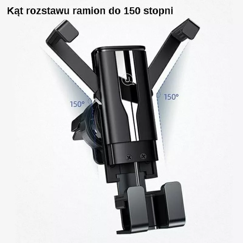 USAMS Auto telefona turētājs 4,7–7 collām universāls telefona statīvs automašīnā gravitācijas viedtālruņa turētājs ventilācijas atveres klips stiprinājums GPS atbalsts iPhone Xiaomi Samsung