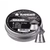 Gun pellets RANGER PRORO 5.5 mm, diabolo forma, sudraba, 250 gab., alumīnija dozators