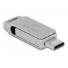 DeLOCK USB zibatmiņa 64GB USB-C Type-A grozāma metāla korpusā