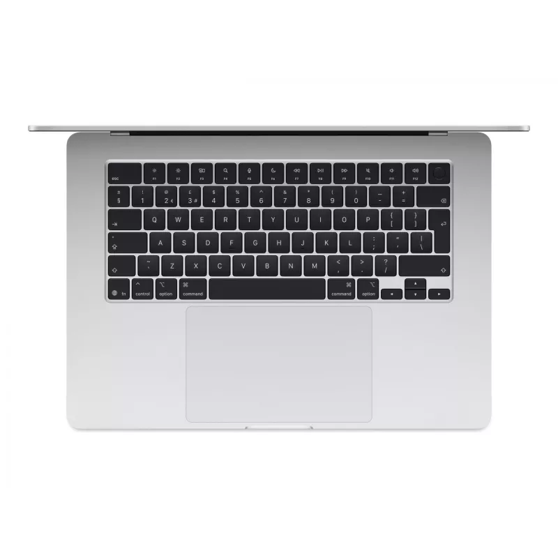 MacBook Air 15, sudraba, M4 (10-CPU/10-GPU), 16GB, 512GB, vācu, 35W Dual USB-C Port barošanas adapteris, MW1H3D/A